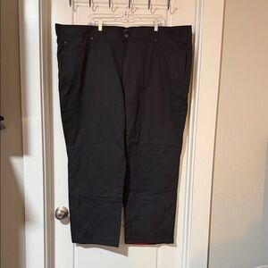 Croft & Barrow Black Classic Fit Flannel Lined Trousers